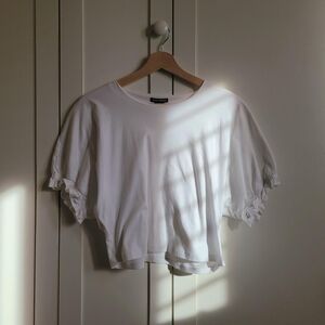 Club Monaco White Short Sleeve Top